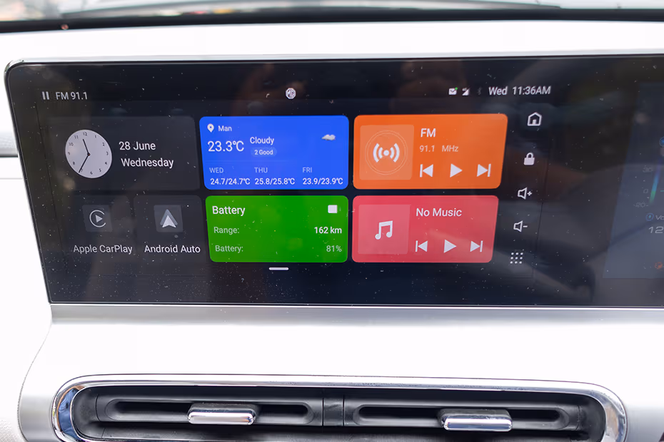 MG Comet EV Infotainment System