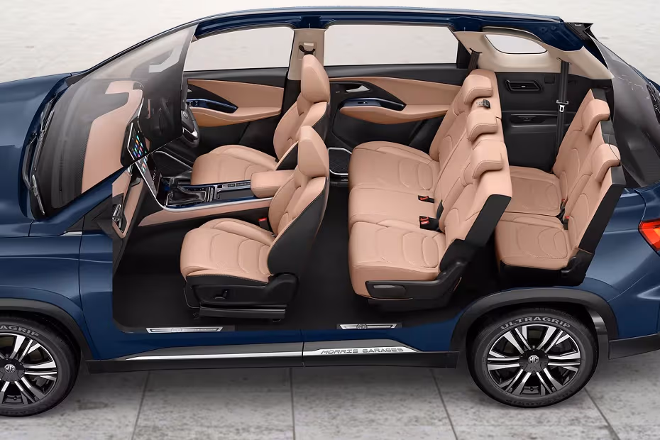MG Hector Plus Seats (Aerial View)