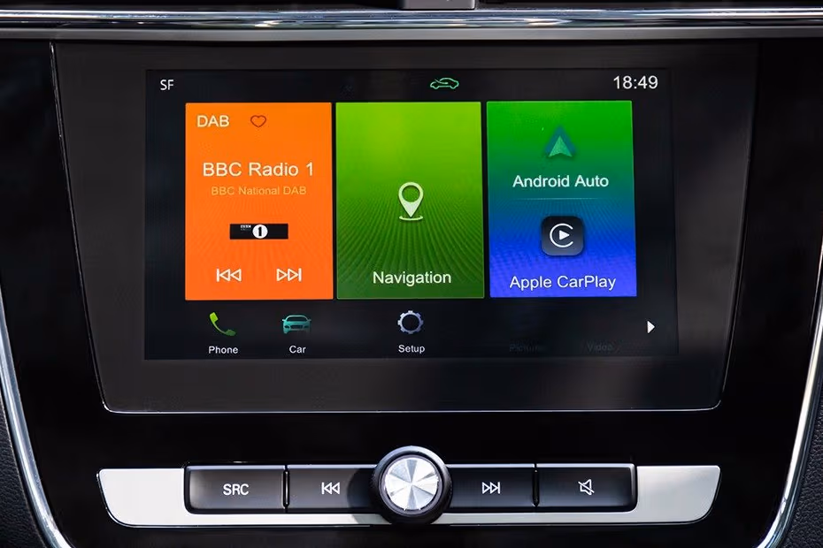 MG ZS EV Infotainment System Main Menu