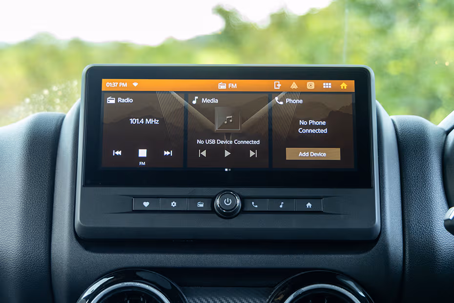 Mahindra Thar Infotainment System