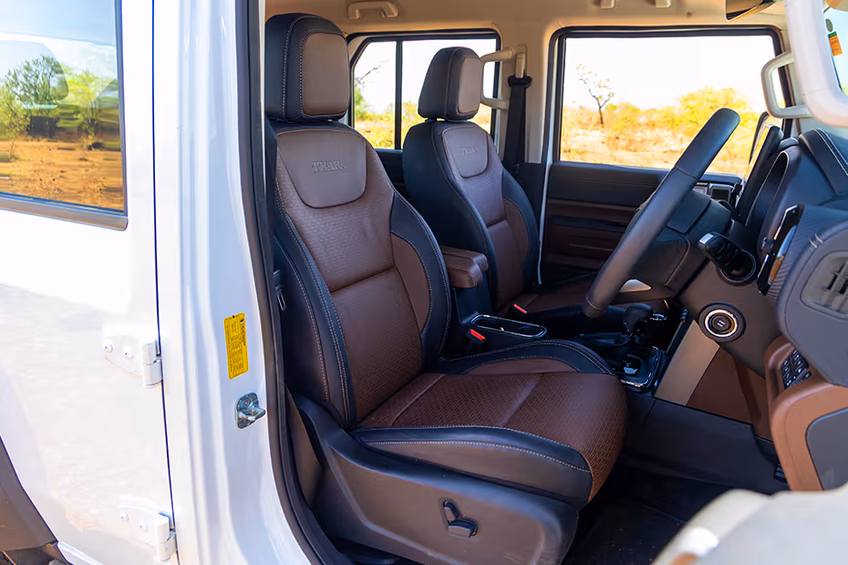 Mahindra Thar ROXX Front Seat