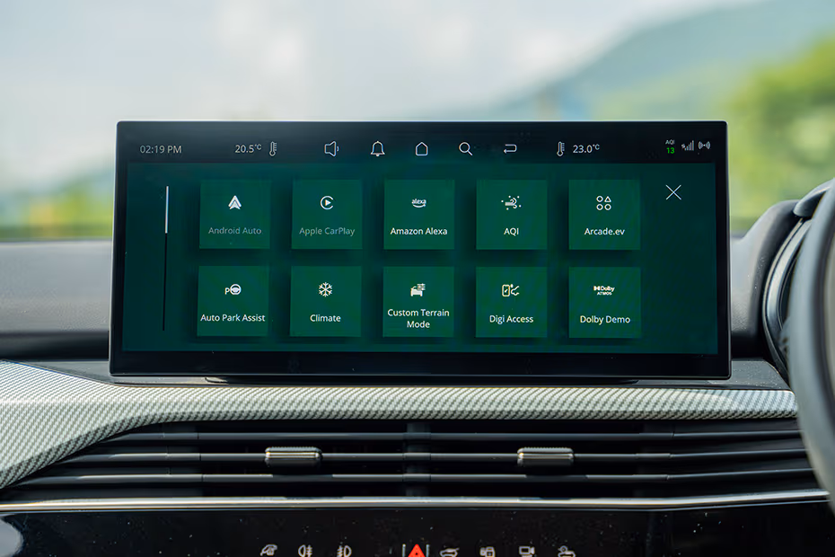 Tata Harrier EV Infotainment System