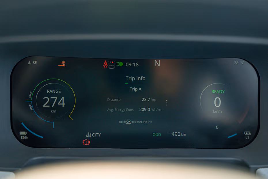Tata Punch EV Instrument Cluster
